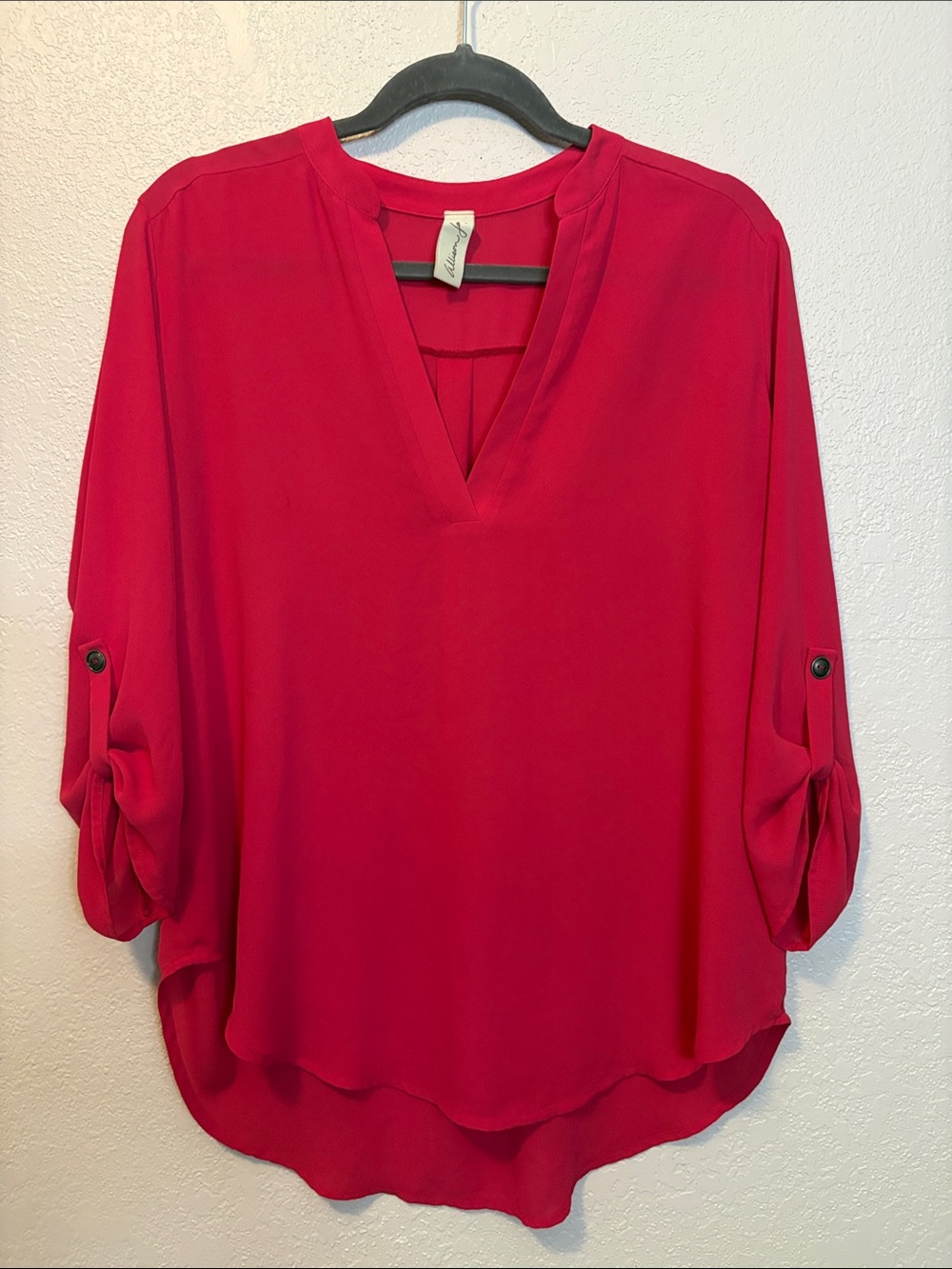 Allison Joy bright pink blouse